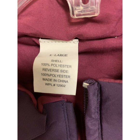 Field And Stream Womens Reversible Puffer Vest Size XL NEW Purple Lotus & Maroon - Picture 3 of 4